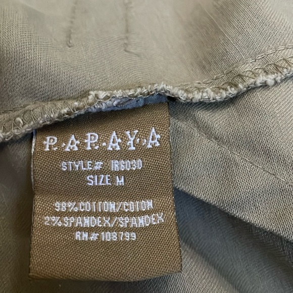 PAPAYA tan embroidered jacket.  M - Picture 8 of 9